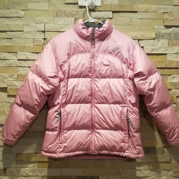 North Face Womens Pink XS 96 Retro Nuptse Puffer Jacket Goose